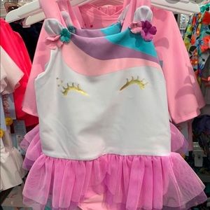 Unicorn Tutu Swimsuit 4t